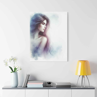 Portrait femme artistique unique pour décoration intérieure