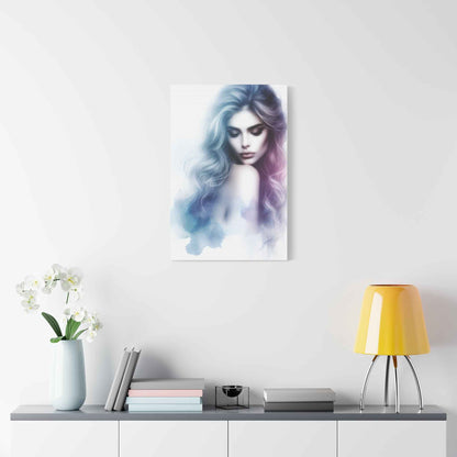 Portrait Femme Aquarelle -