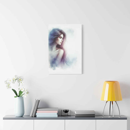 Portrait femme artistique unique pour décoration intérieure