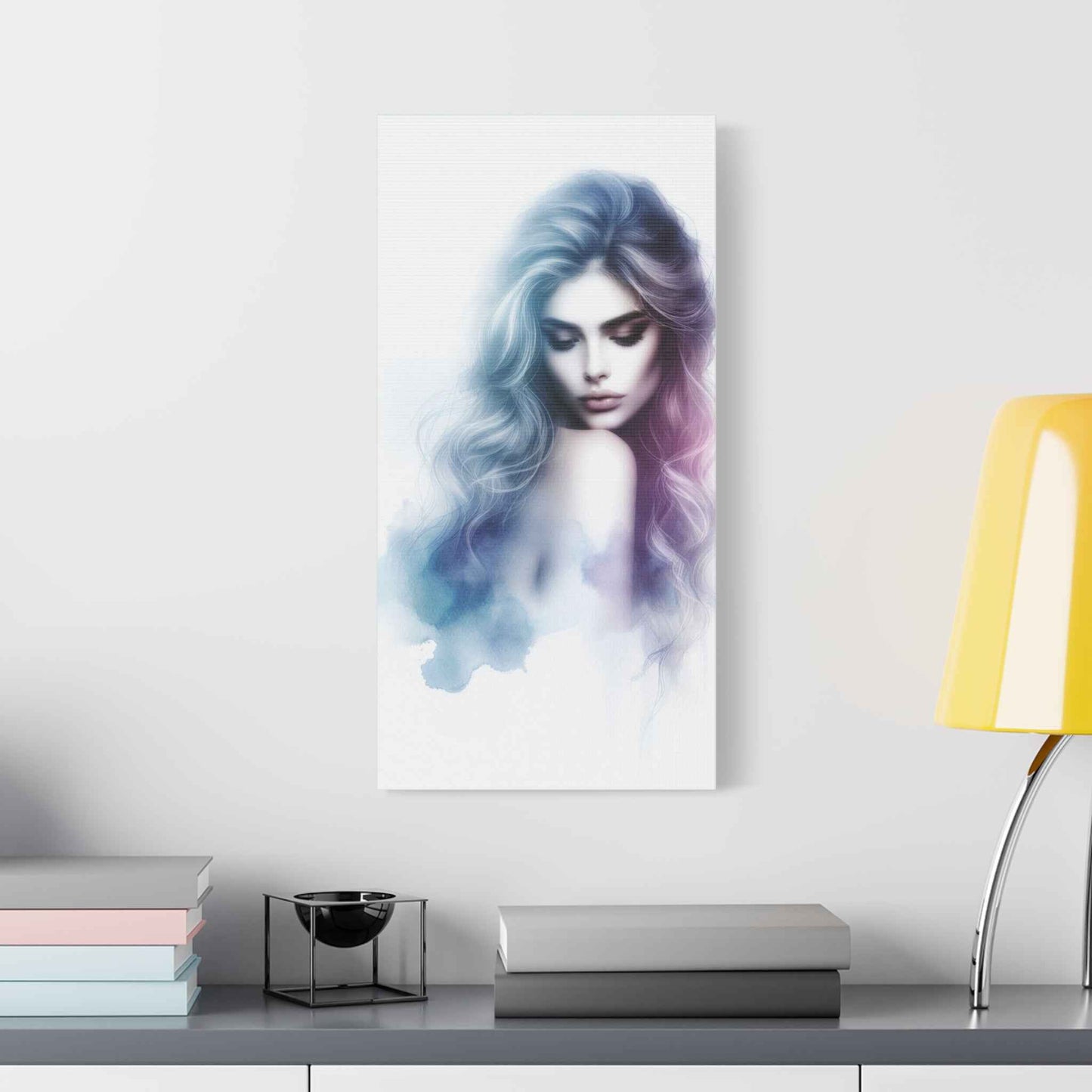 Portrait Femme Aquarelle -