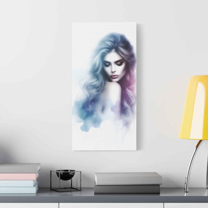 Portrait Femme Aquarelle -