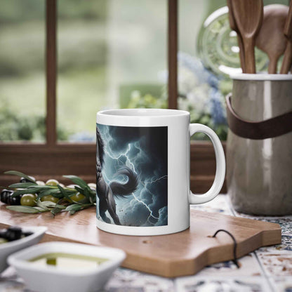 Tasse en céramique cheval élégante avec motif unique