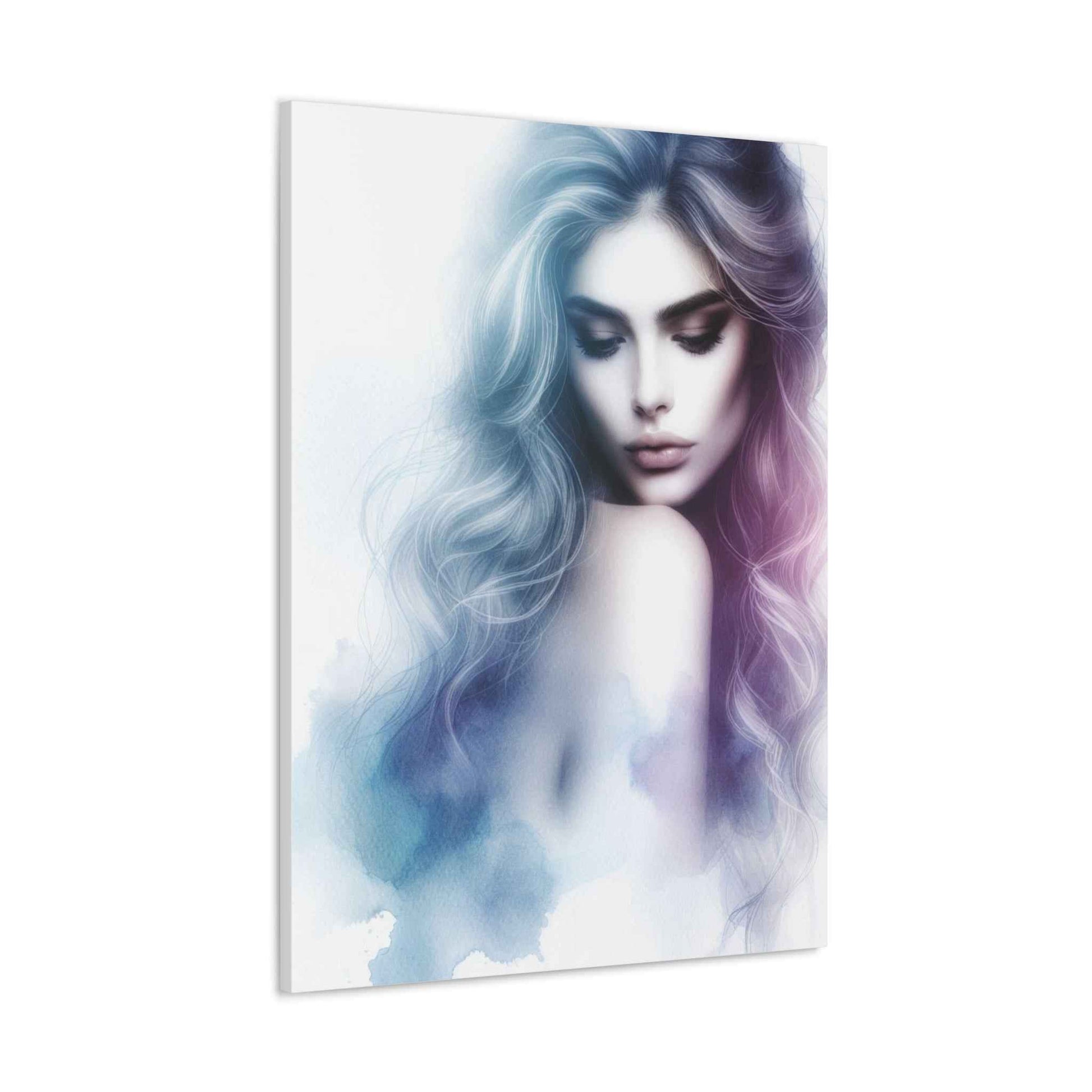 Portrait Femme Aquarelle -