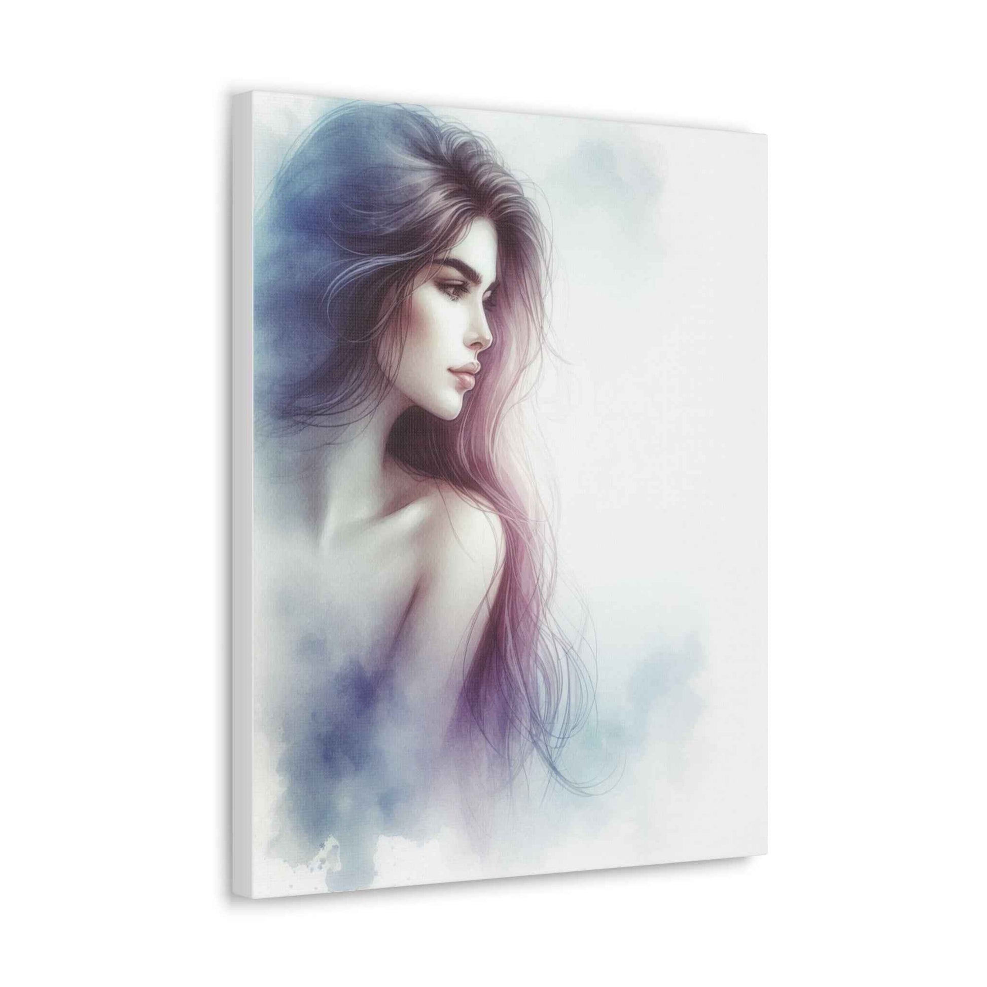 Portrait femme artistique unique pour décoration intérieure