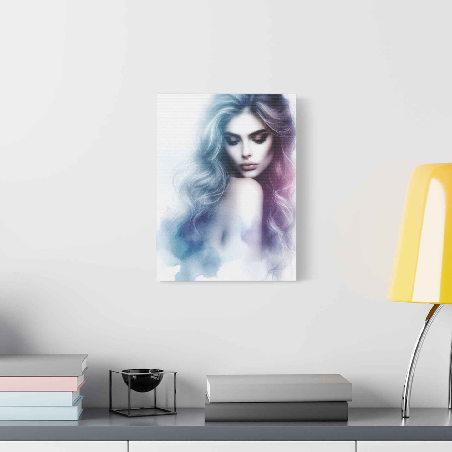 Portrait Femme Aquarelle -