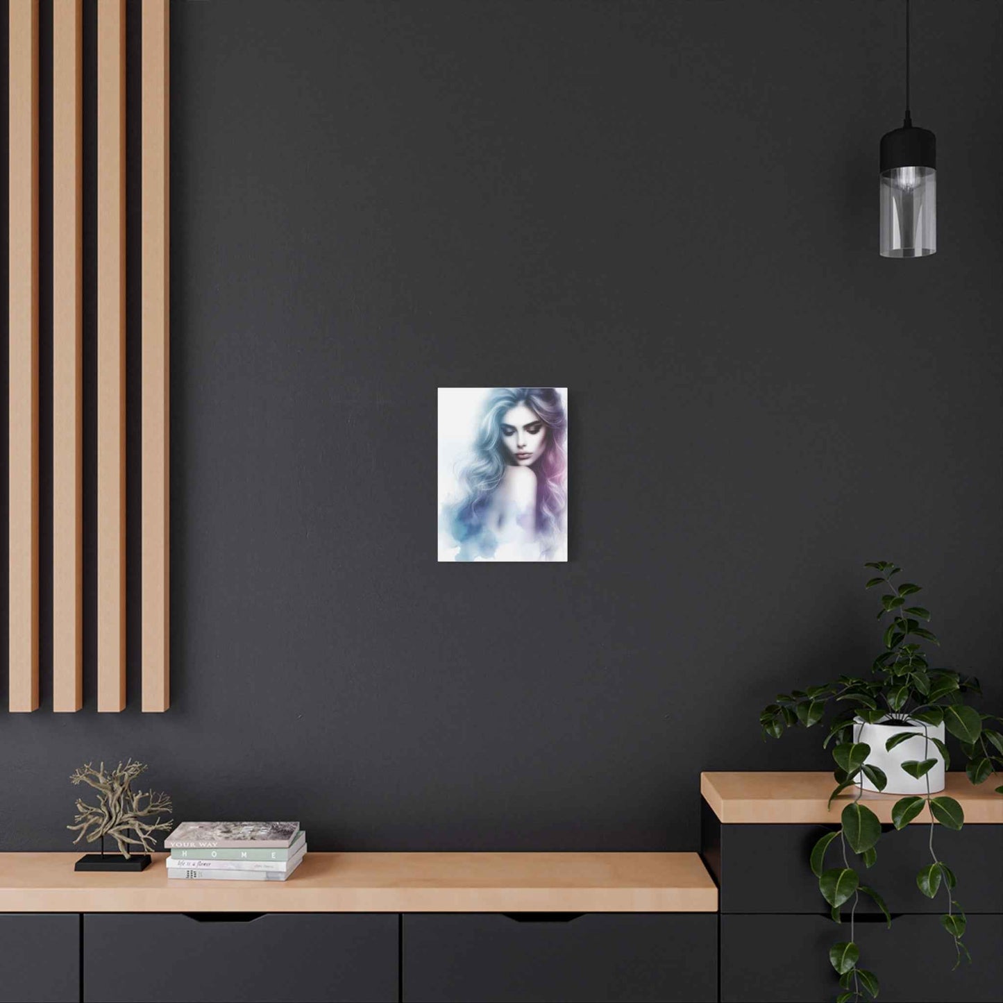 Portrait Femme Aquarelle -