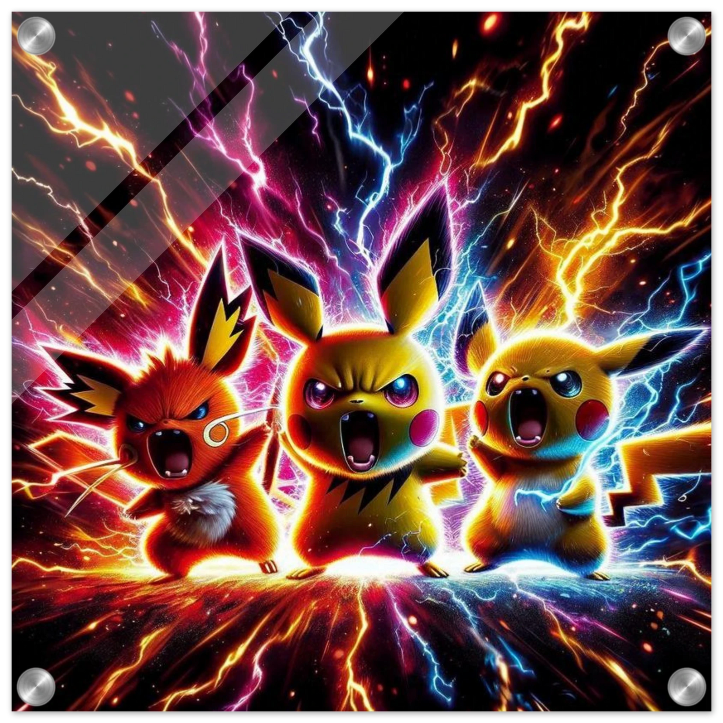 Trio Électrik Pokémon – Énergie Pure et Attitude Dynamique