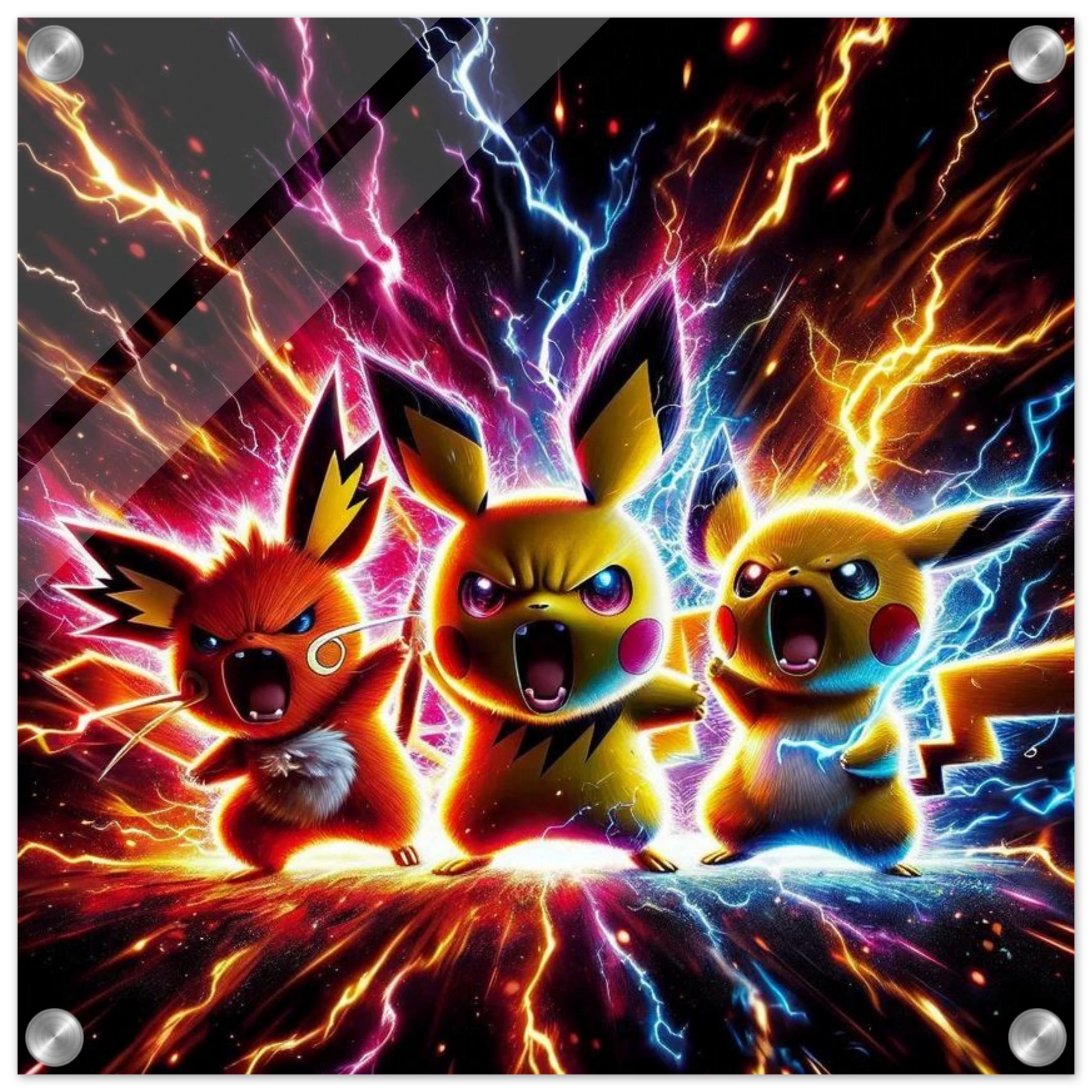 Trio Électrik Pokémon – Énergie Pure et Attitude Dynamique