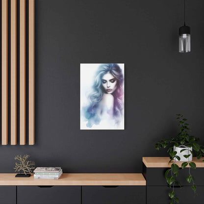 Portrait Femme Aquarelle -