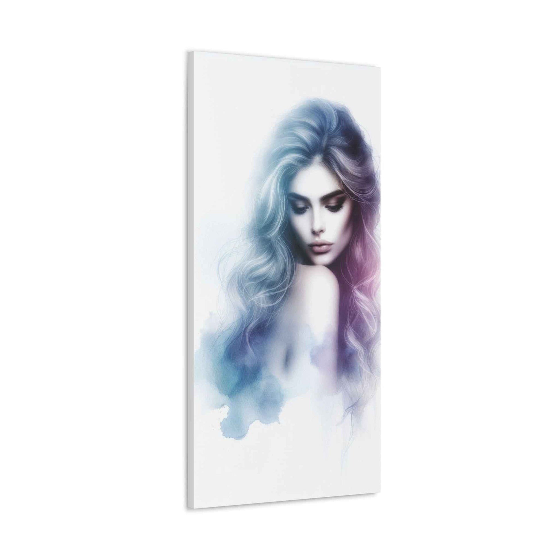 Portrait Femme Aquarelle -