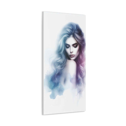 Portrait Femme Aquarelle -