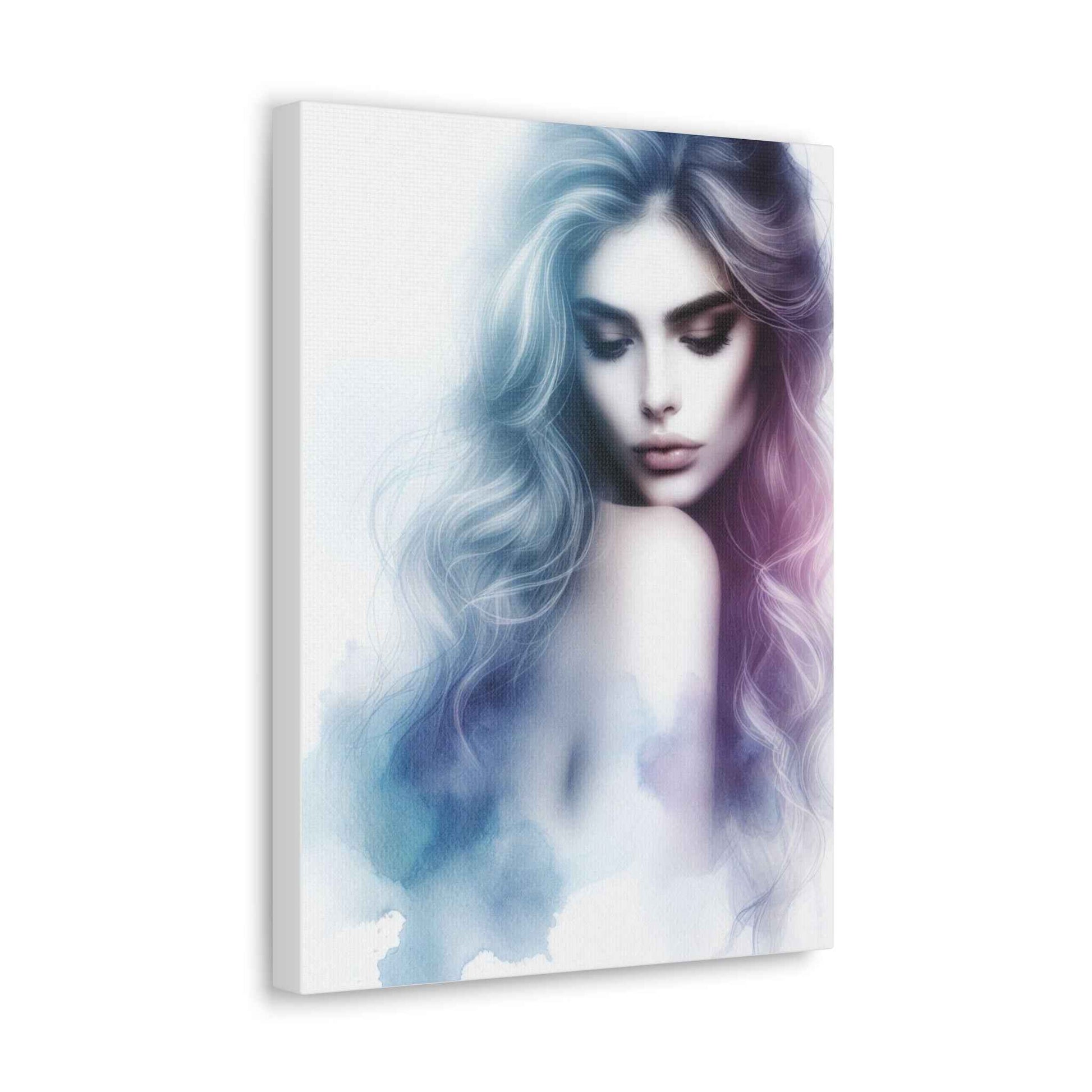 Portrait Femme Aquarelle -