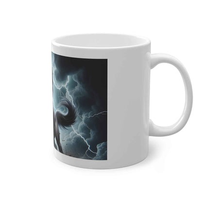 Tasse en céramique cheval élégante avec motif unique