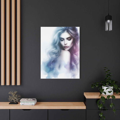 Portrait Femme Aquarelle -