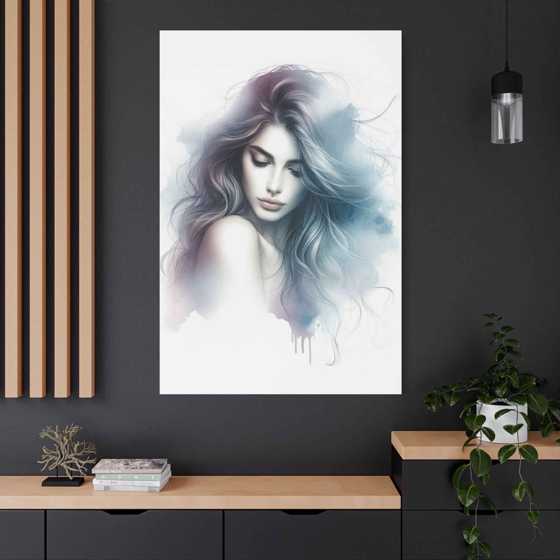 Portrait artistique femme - Œuvre unique pour sublimer votre espace