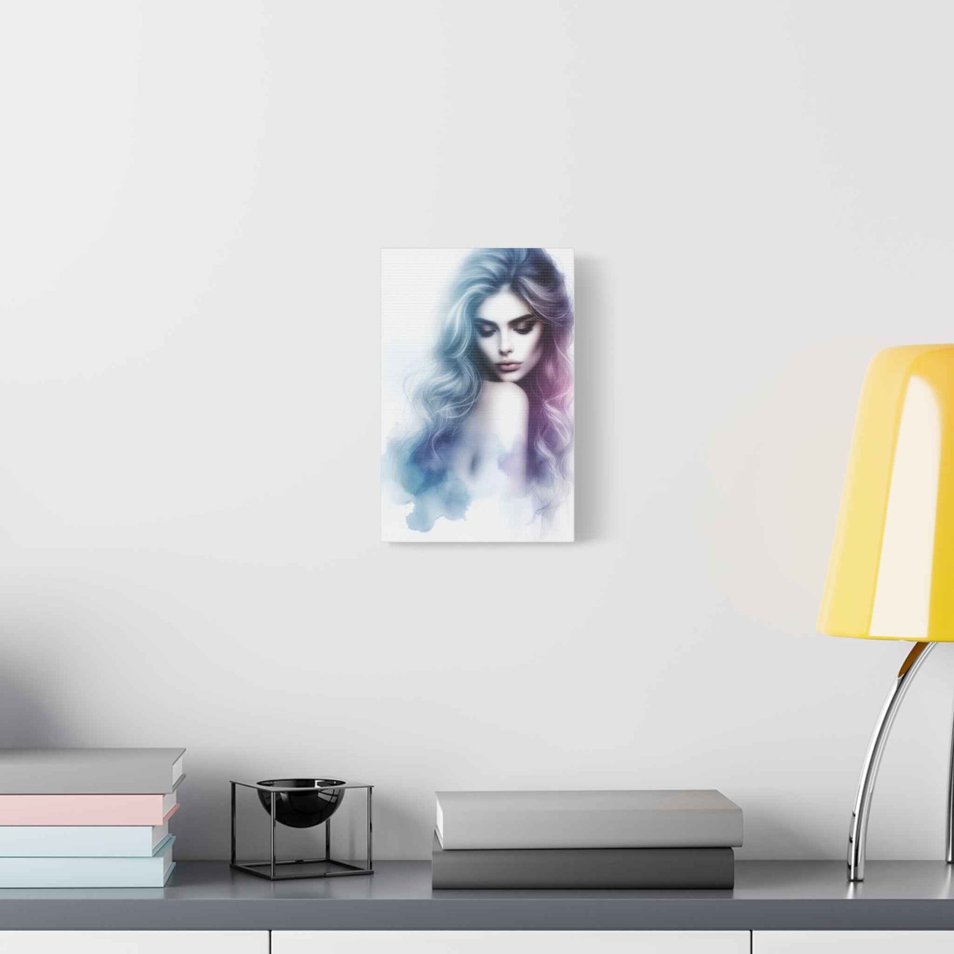 Portrait Femme Aquarelle -