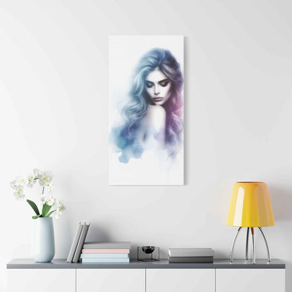 Portrait Femme Aquarelle -