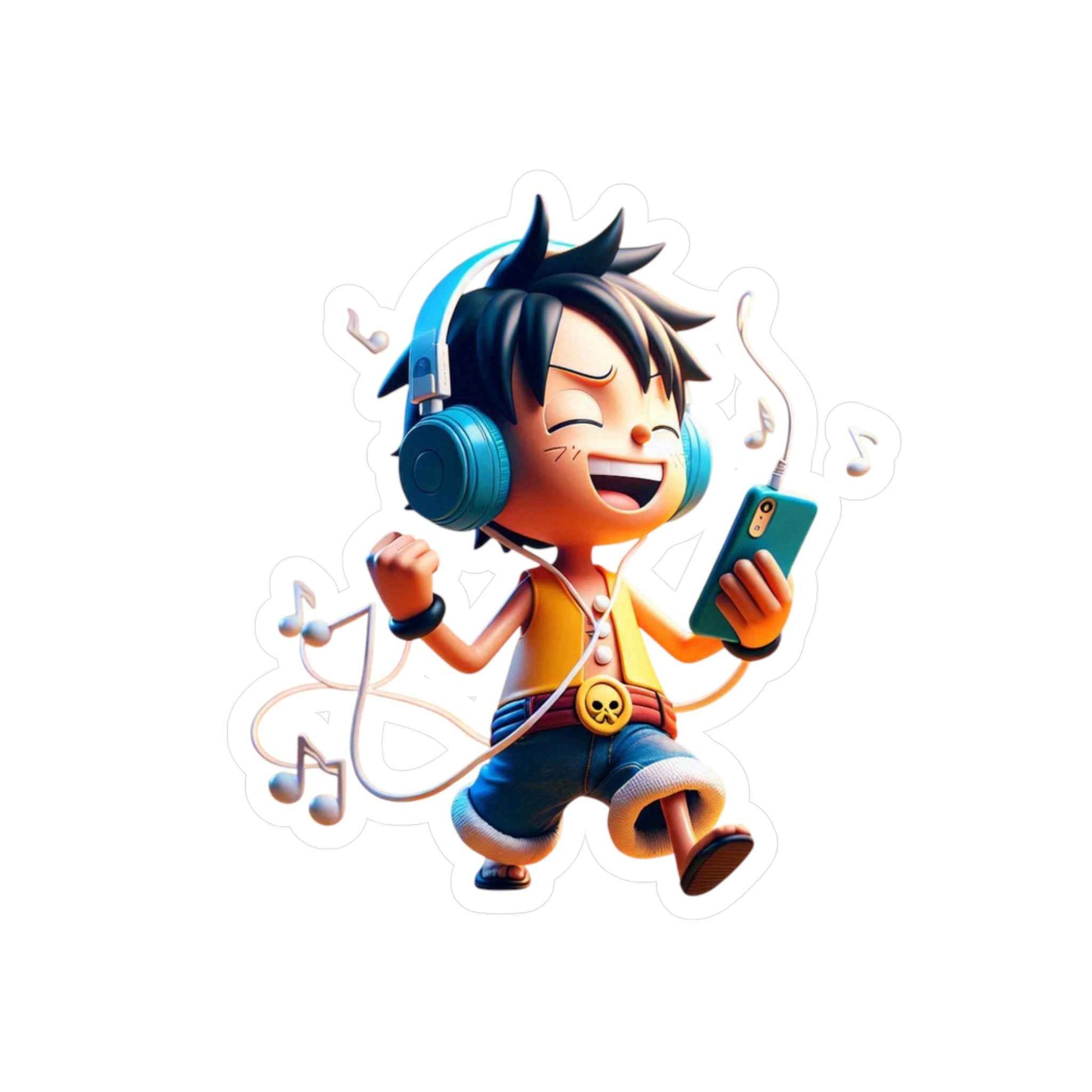 Autocollant Luffy - Sticker Unique pour Passionnés d'Anime