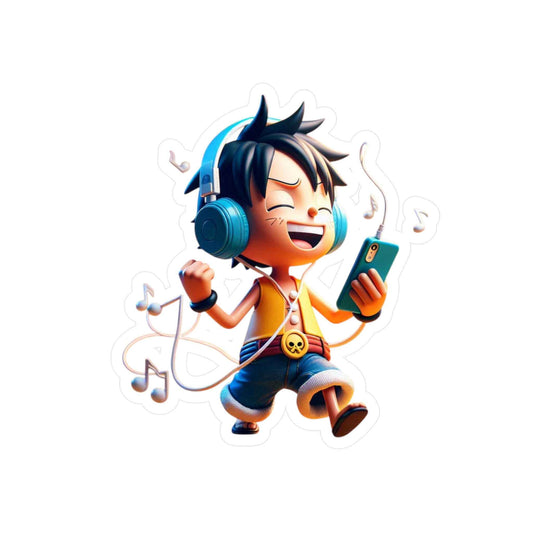 Autocollant Luffy - Sticker Unique pour Passionnés d'Anime