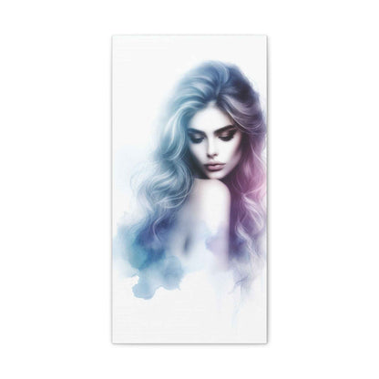 Portrait Femme Aquarelle -