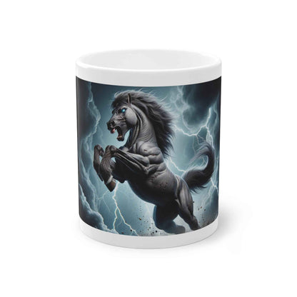 Tasse en céramique cheval élégante avec motif unique