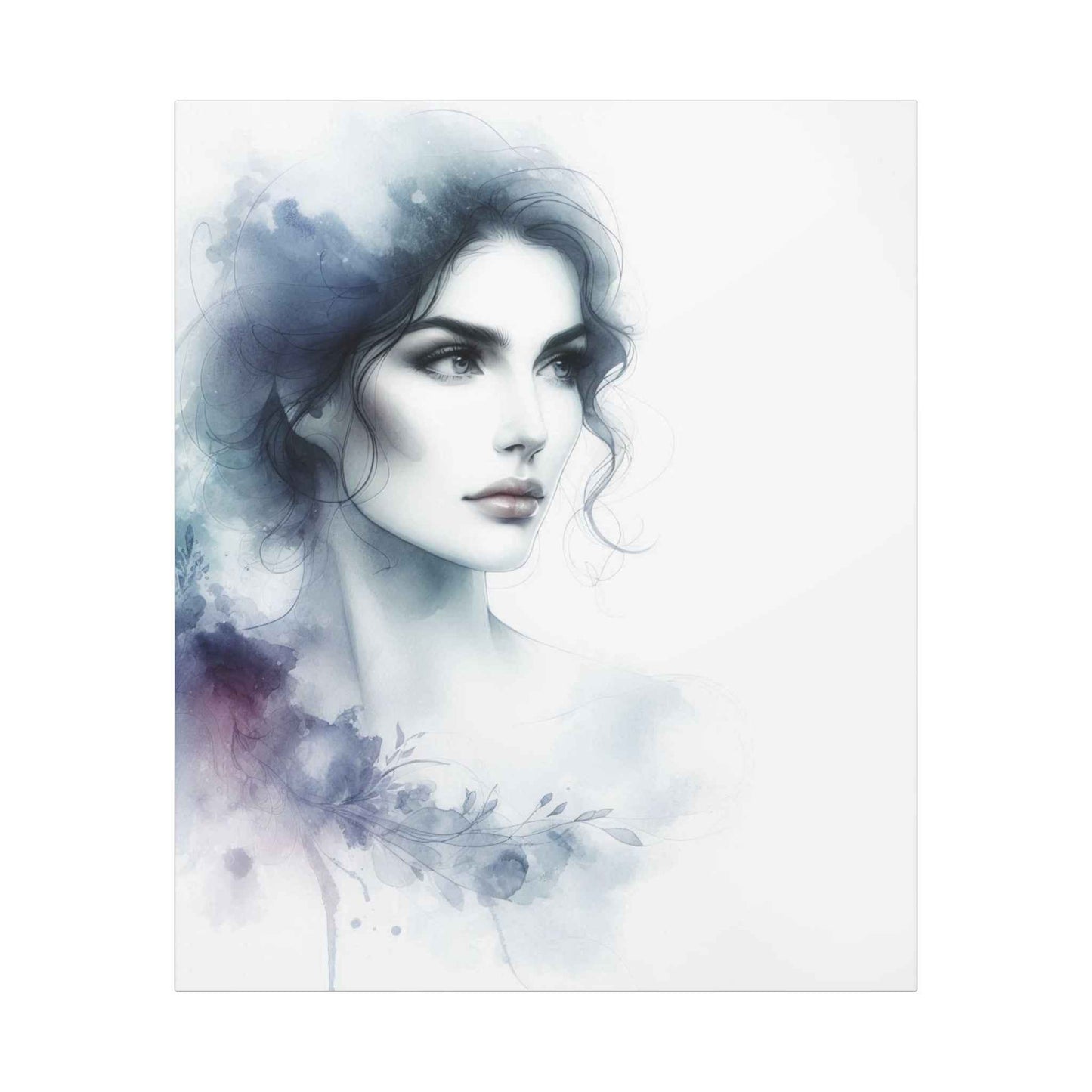 Portrait femme artistique unique pour décoration intérieure