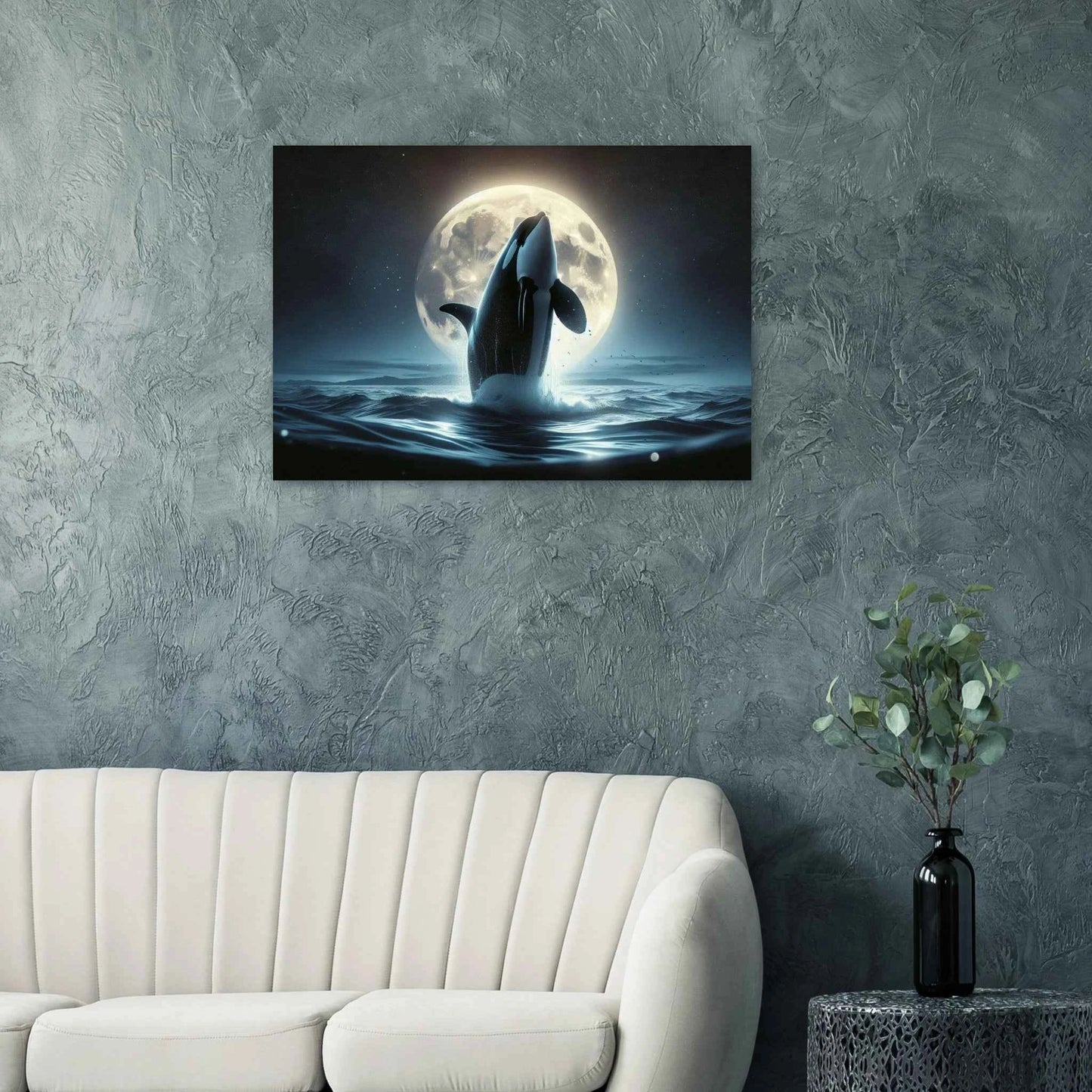 Orque au clair de lune Tableau en aluminium