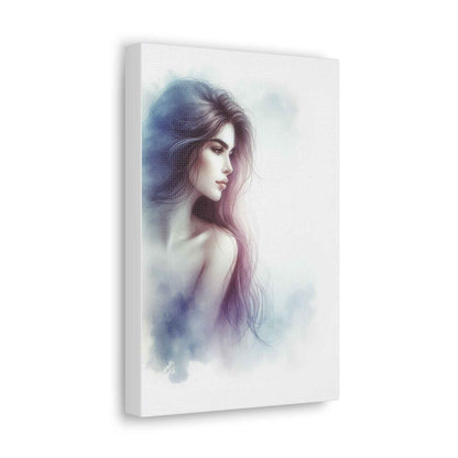 Portrait femme artistique unique pour décoration intérieure