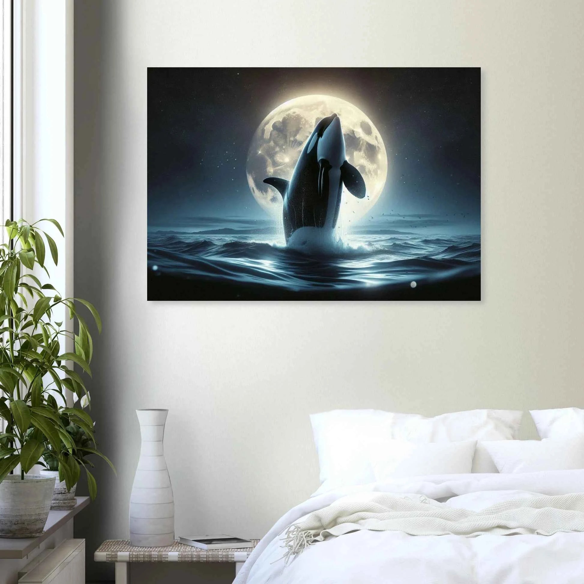 Orque au clair de lune Tableau en aluminium
