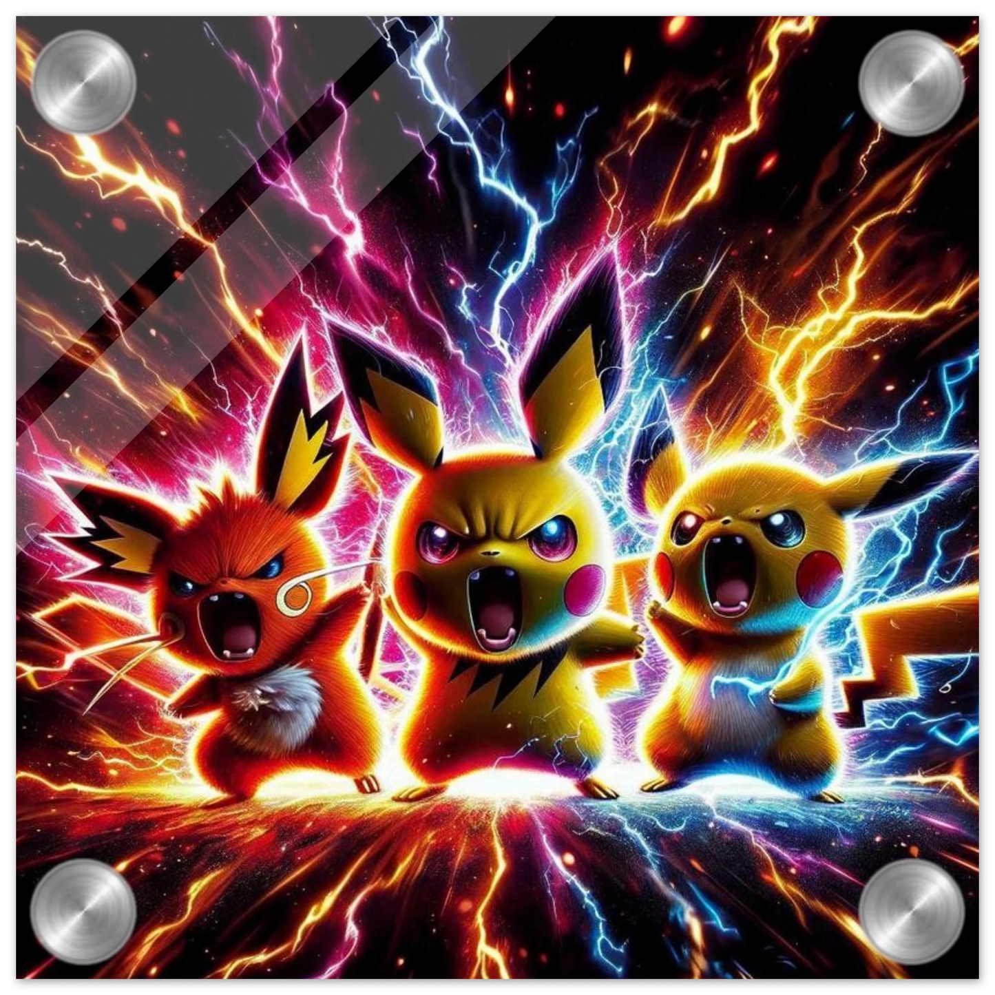 Trio Électrik Pokémon – Énergie Pure et Attitude Dynamique