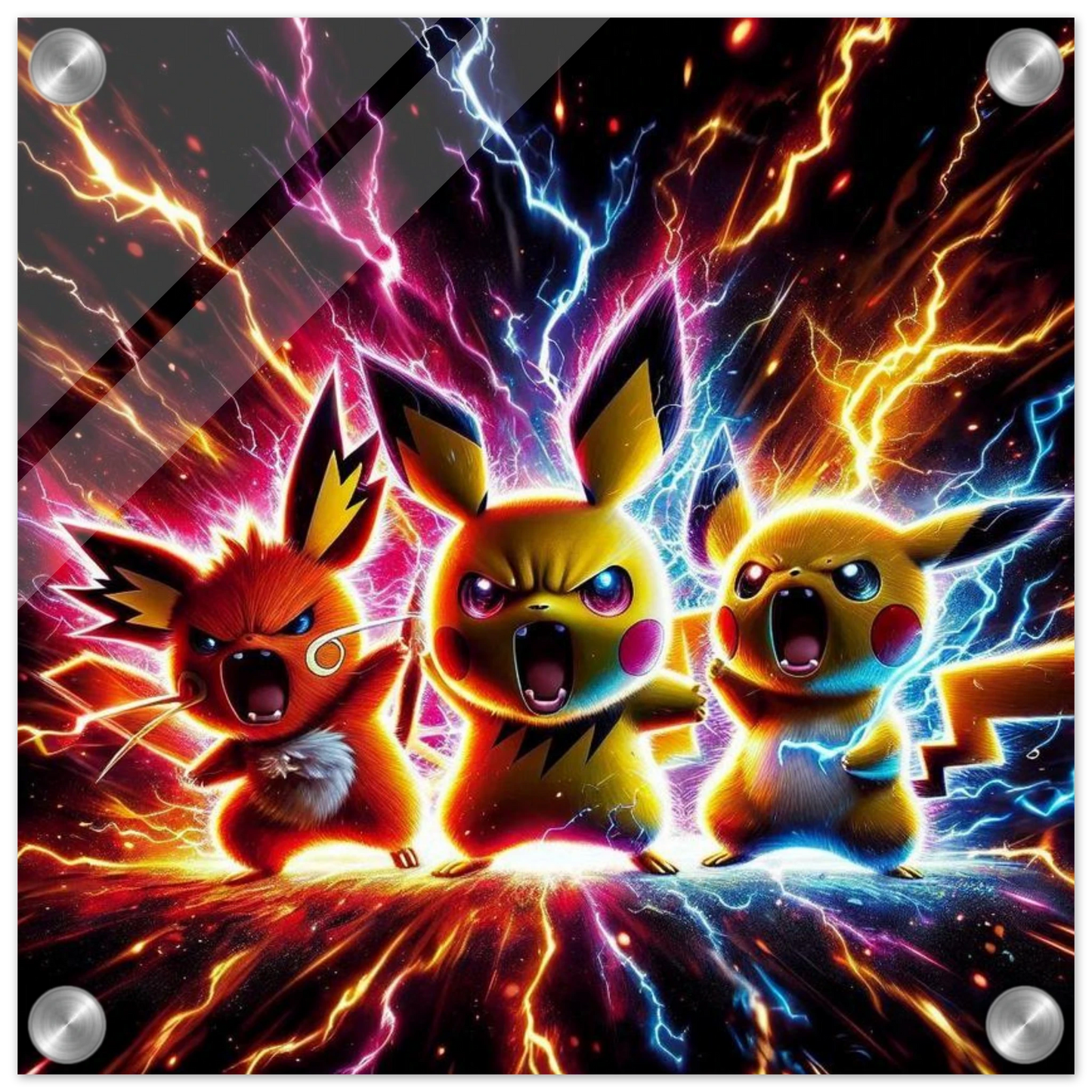 Trio Électrik Pokémon – Énergie Pure et Attitude Dynamique